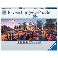 Ravensburger Evening in Amsterdam 1000 Piece Jigsaw Puzzles for Adults & Kids Age 12 Years Up - Netherlands Holland