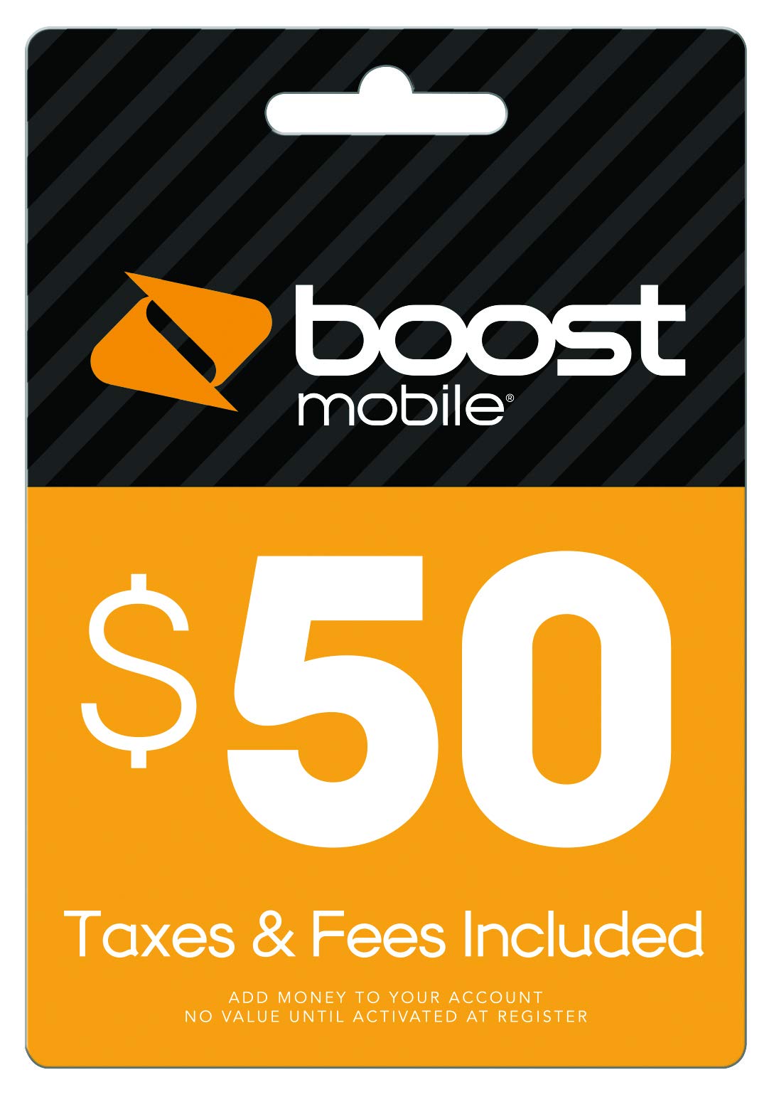 Boost Mobile $50.00 Reboost Refill Card(Mail Delivery)