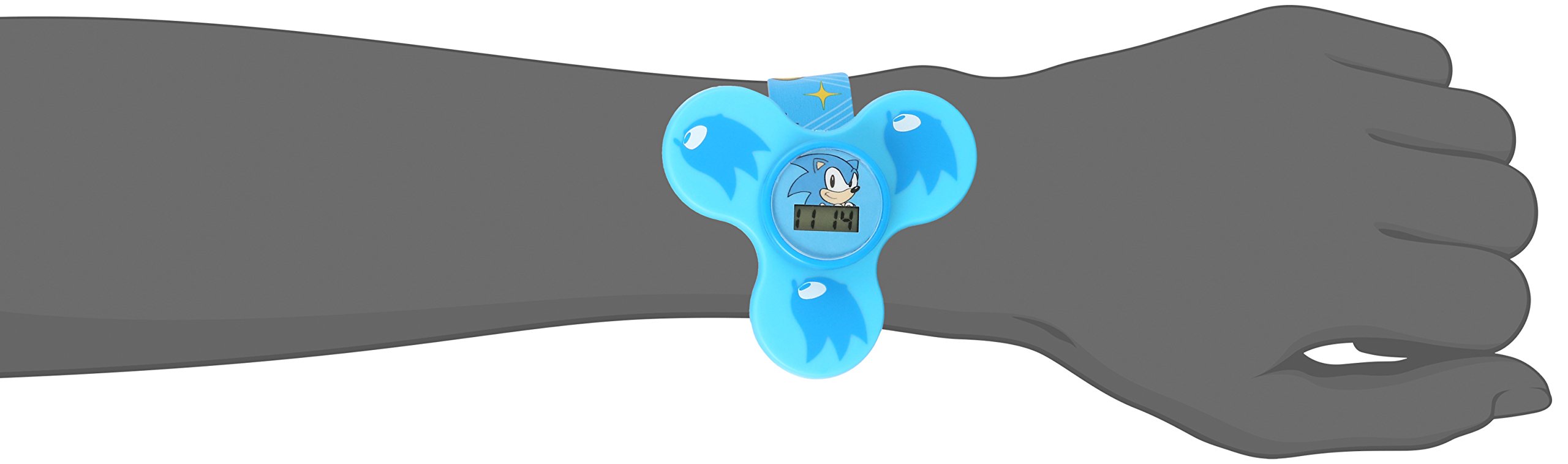 Sonic The Hedgehog Kids' SNC4016 Digital Display Quartz Blue Watch