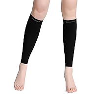 Calf Compression Sleeves for Men & Women – 20-30 mmHg Graduated Compression Leg Sleeves - Orthopedic Calf Sleeves for Varicose, Veins, Arthritis, Sprain, Strain - Footless Compression Sleeves