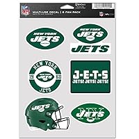 WinCraft NFL Decal Sticker Multi Use 6 Set 19x14cm New York Jets