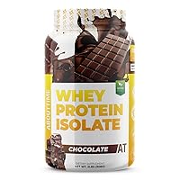 About Time Whey Protein Isolate Chocolate 2lb - 25g Protein, Non-GMO, 0g Fat, 0g Sugars, No Artificial Sweeteners, 32 Servings