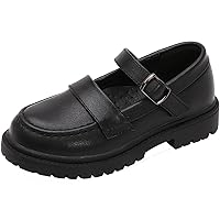 Toddler Little Big Girl's Retro Ankle Strap Mary Janes Princess Flat Oxfords