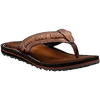 Clarks womens Fenner Nerice Flip Flop, Honey Synthetic, 9 US