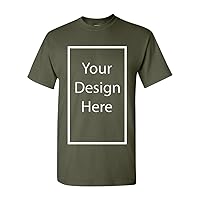 Add Your Own and Text Design Custom Personalized Adult T-Shirt Tee