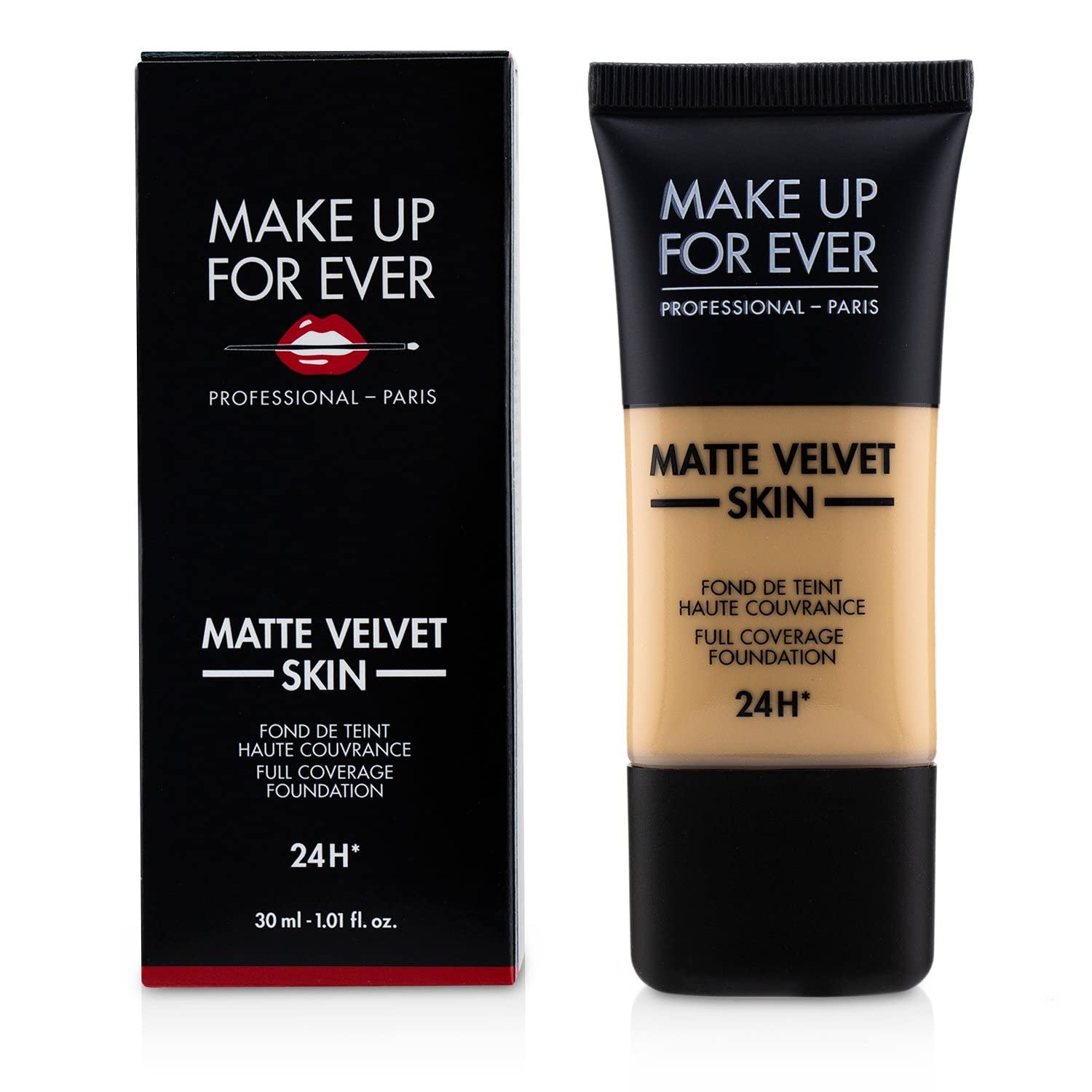 MAKE UP FOR EVER Matte Velvet Skin Full Coverage Foundation Y245 - SOFT SAND 1.01 oz/ 30 mL
