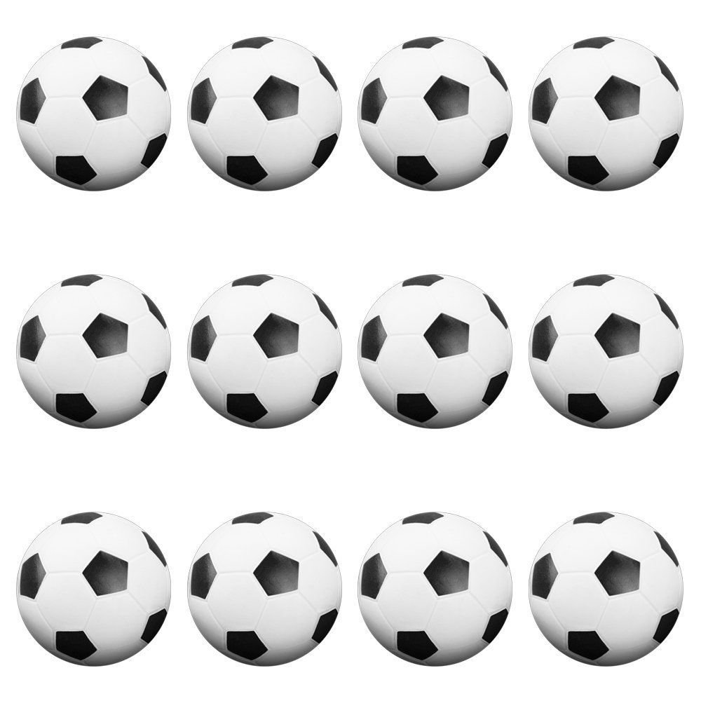 Super Z Outlet Table Soccer Foosballs Replacements Mini Black and White Soccer Balls - Set of 12