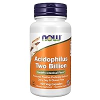 Supplements, Acidophilus, Two Billion, Strain Verified, Healthy Intestinal Flora*, 100 Veg Capsules