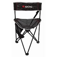 BOG Triple Play Ground Blind Chair with Rugged Construction, Aluminum Frame, Extended Seat Area, Quiet Setup, Breathable Textilene Fabric, Collapsible, and Carry Bag for Hunting, Shooting, and Outdoor