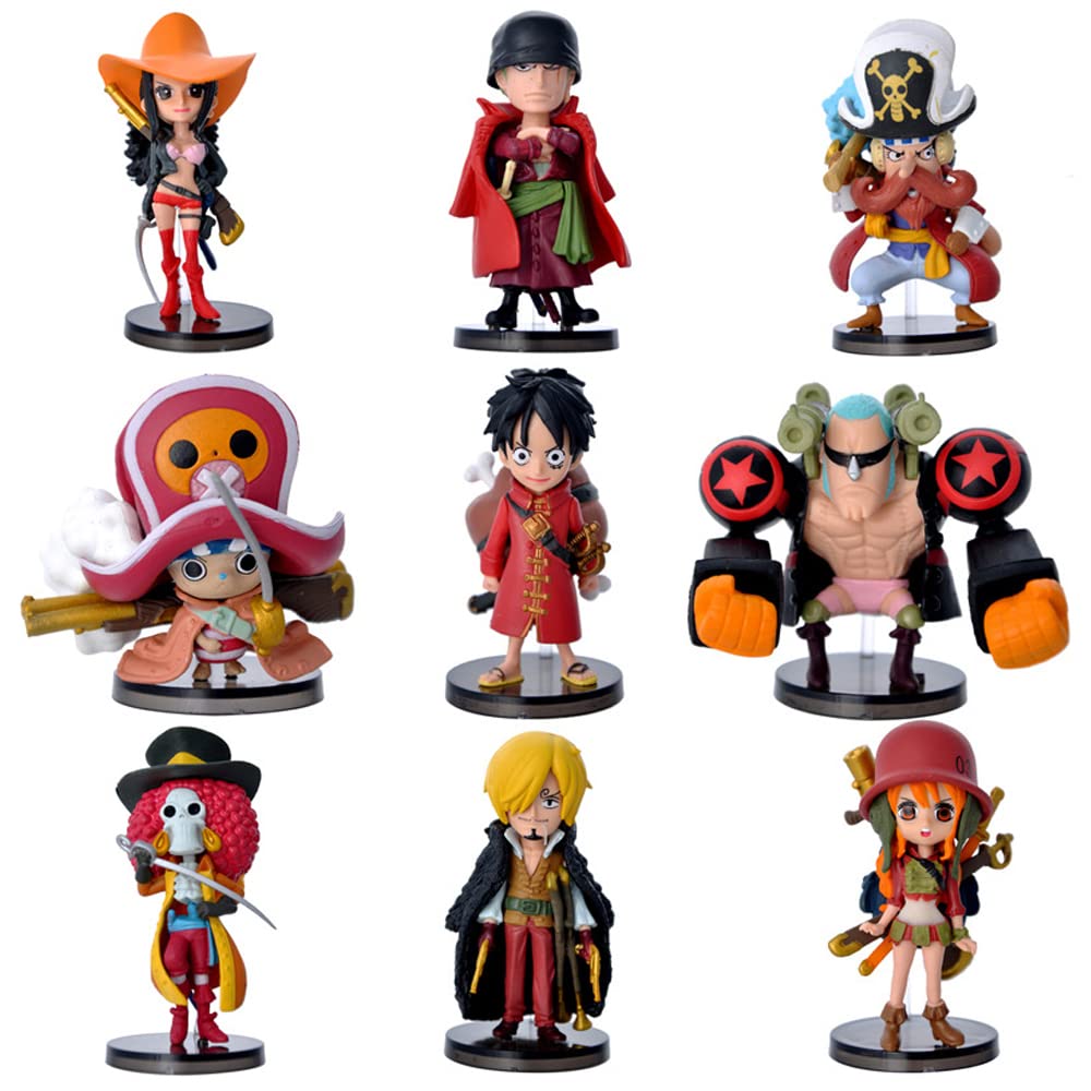 One Piece Action Figures - 9pcs/set One Piece Halloween Luffy Sanji Chopper  Nami Pumpkin Figure | One Piece Store