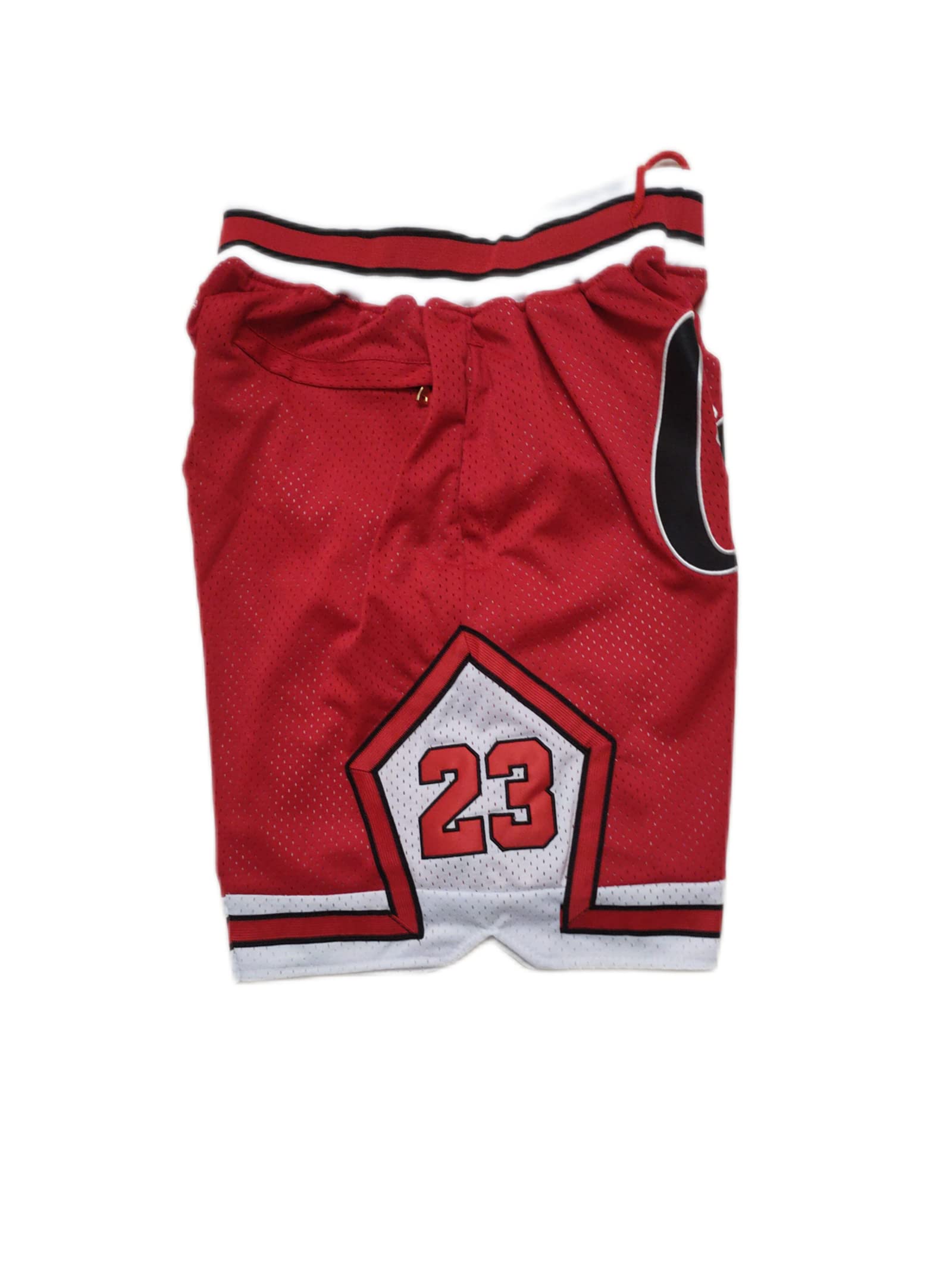 Basketball Shorts Mens,Fans Workout Gym Athletic Casual Shorts,Men Retro Mesh Embroidered with Pockets