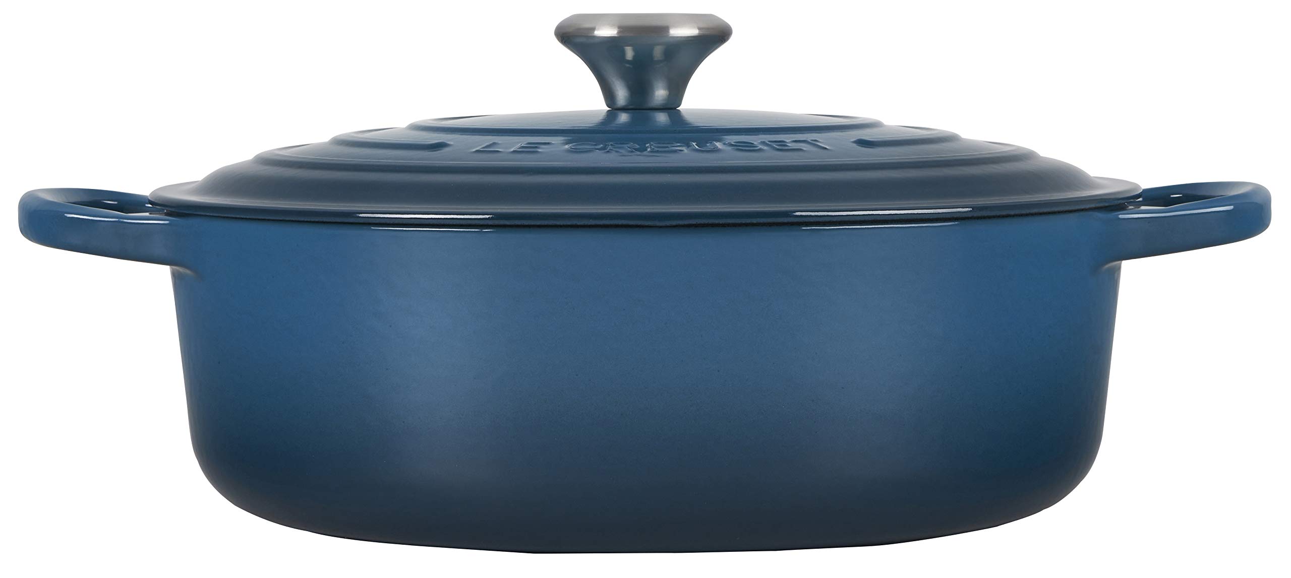 Le Creuset Enameled Cast Iron Signature Round Wide Dutch Oven, 6.75 qt., Deep Teal