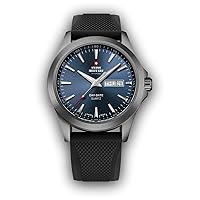 Swiss military smp36040.bpl6rub Mens Analogue Quartz Watch with Silicone Bracelet SMP36040.18