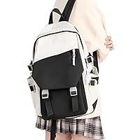 Black small backpack for women aesthetic college backpack Bag travel bag Hiking Preppy Backpack for Men Lightweight Casual Daypack