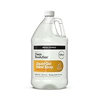 Clean Revolution Liquid Gel Hand Soap, Silky Rich Liquid, Quick Lather, Fast Rinsing, Contains Real Essential Oils (Dreamy Citrus) 128 Fl Oz