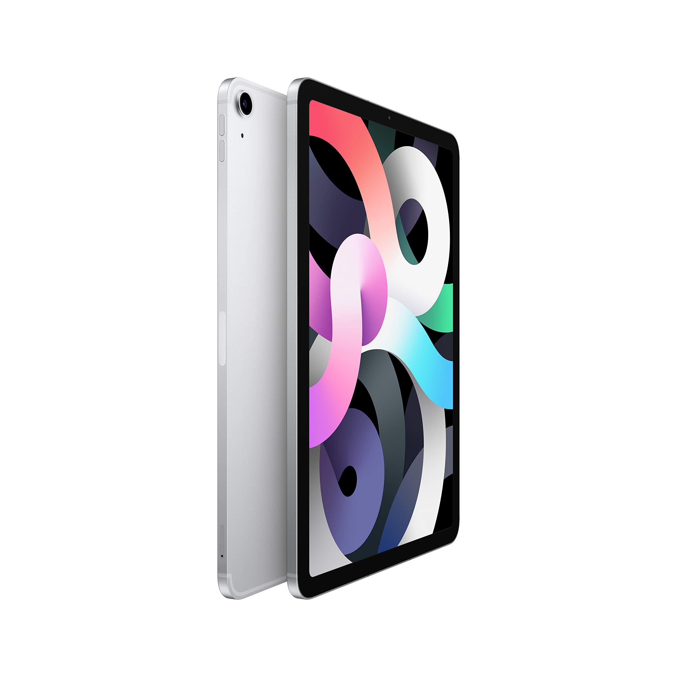 Apple iPad Air (10.9-inch, Wi-Fi + Cellular, 64GB) - Silver (Latest Model, 4th Generation) (Renewed)