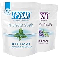 Epsoak Scented Epsom Salt Bundle - Sleep Formula 2 lbs. & Muscle Soak 2 lbs.