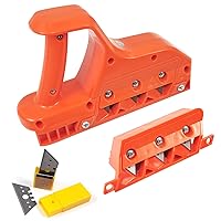 Plasterboard Fast Cutter, 45°+60°Plasterboard Edger,Drywall Chamfer Woodworking Hand Tool, Gypsum Board Hand Plane with Blades, Hand Plane Gypsum Board Cutting Tool for Cutting Angle and Trimming