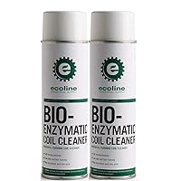 Ecoline - Bio-Enzymatic Coil Cleaner, Removes Dirt, Lint and Grease from Air Conditioner, Refrigerator, Condenser Coil, Evaporator, Heater Coil Fins (Pack of 2)
