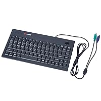 MCSaite Wired PS2 Trackball Keypad - Keyboard and Roll Mouse Combo - 11.8x7.5x1.4 Inches - for PC Laptop Notebook Desktop - US English Layout - Black
