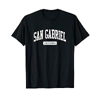 San Gabriel California CA Vintage Athletic Sports Design T-Shirt