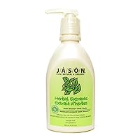 Jason Natural Products Herbal Extracts Satin Shower Body Wash, 30 Ounce - 3 per case.