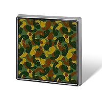 Military Camo Penis Lapel Pin Square Metal Brooch Badge Jewelry Pins Decoration Gift