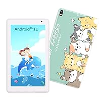 Kids Tablet 7 inch Tablet for Kids WiFi Kids Tablets 32G Android 11 Dual Camera Educational Games Parental Control, Toddler Tablet with Kids Software Pre-Installed Kid-Proof YouTube Netflix