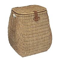 Bulging Wicker 2 Load Capacity Laundry Hamper with Liner