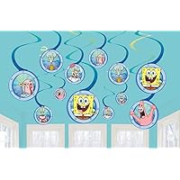 SpongeBob Multicolor Spiral Decorations With 5