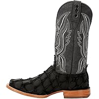 Durango Mens Premium Exotics Pirarucu Square Toe Casual Boots Mid Calf - Brown