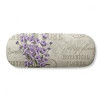 Purple Lavender Flower Plant Glasses Case Eyeglasses Clam Shell Holder Storage Box