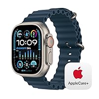 Apple Watch Ultra 2 GPS + Cellular 49mm Titanium Case with Blue Ocean Band with AppleCare+ (2 Years)