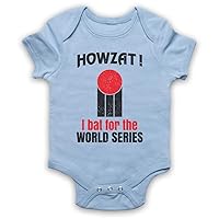 Unisex-Babys' Howzat I Bat for The World Series As Worn by Dennis Lillee Baby Grow