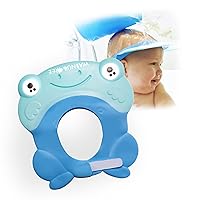 Walnut Tree Baby - Baby Bath Visor with Strap, Bath Visor for Toddlers, Adjustable Shower Visor, Multipurpose Baby Bath Hat Shield, Nose, Ears, & Eye Protector for Shower, Sky Blue