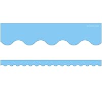 Teacher Created Resources Light Blue Scalloped Border Trim (TCR8776)