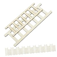 ERINGOGO 20pcs Mini Stairs Wood Tiny Furniture Dollhouse Wood Ladder Miniature Ladder Decor Fairy Garden Ladder Doll Ladder Doll House Crafts Garden Ornament Ladder Decorative Ladder Wooden