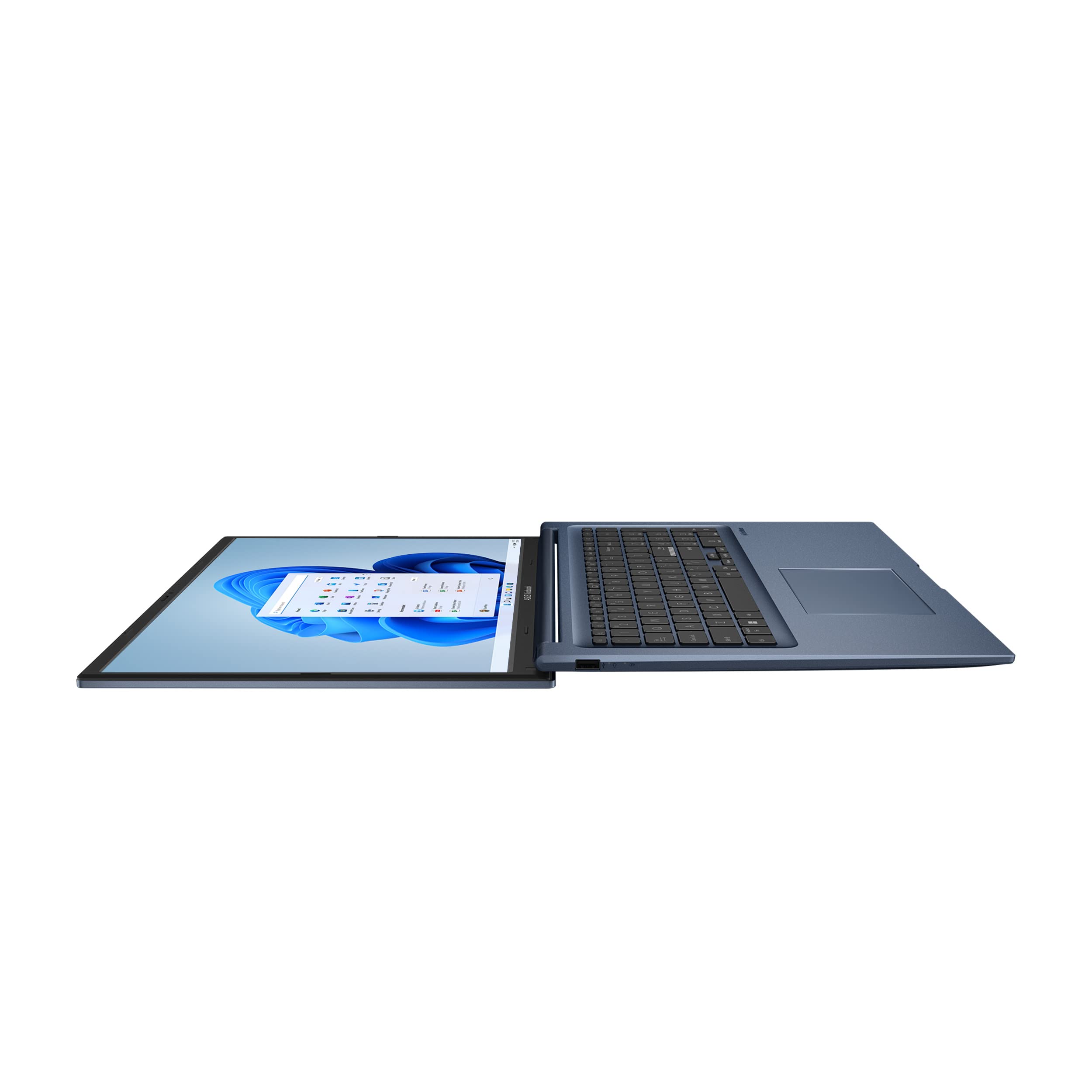 ASUS Vivobook 17 Laptop, 17.3” HD+ Display, Intel Core PENTIUM 8505 CPU, Intel UHD Graphics, 8GB RAM, 256GB SSD, Windows 11 Home, Quiet Blue, F1704ZA-DS24
