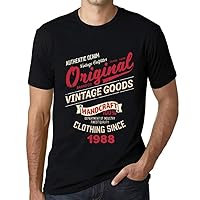 Men's Graphic T-Shirt Original Vintage Clothing Since 1988 36th Birthday Anniversary 36 Year Old Gift 1988