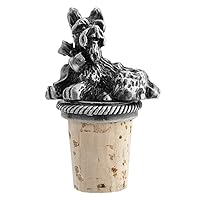 Products Scottie Dog Bottle Stopper, Pewter