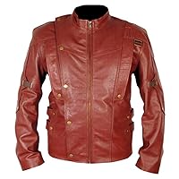 Guardians Of The Galaxy Chris Pratt Formal Wear Real Sheepskin Leather Stylish Jacket For Mens