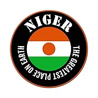 30 Pcs Stickers The Greatest Place On Earth Niger Decals Gift Tags Niger Flag Stickers Christmas Decals Stickers for Water Bottles Laptop Envelope Seals Goodie Bags 1.5 Inches