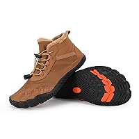 Wide Toe Shoes Men Women Barefoot Warm Winters Minimalist Cross Trainer Casual Hiking Cotton Boots Sneakers