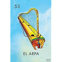 Laminated 53 El Arpa Harp Loteria Card Mexican Bingo Lottery Poster Dry Erase Sign 16x24