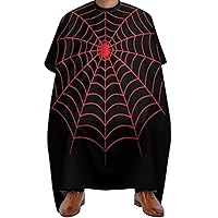 Spider Web Barber Cape Adult Haircut Cape Hairdressing Apron for Home Salon Barbershop