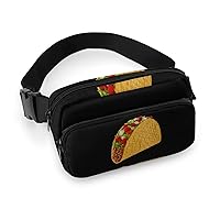 Taco Fanny Pack Adjustable Bum Bag Crossbody Double Layer Waist Bag for Halloween