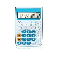 Standard Function Desktop Calculator, Battery and Solar Hybrid Powered Tilt LCD Display, Large Keys, Great for Home and Office Use
