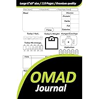 OMAD Journal: Daily Tracking Intermittent Fasting for One Meal a Day to Achieve Weight Loss