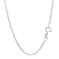 NKlaus Genuine 925 Sterling Silver Snake Chain 0.90 mm Wide