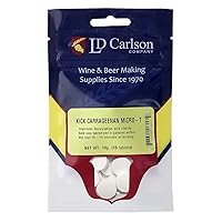 KICK TABS Kick Carrageenan Micro-T (10 Tablets) LDC Factory Package Clarifier Tablets similar to Whirlfloc For Home Brewing Beer Making 6100B White